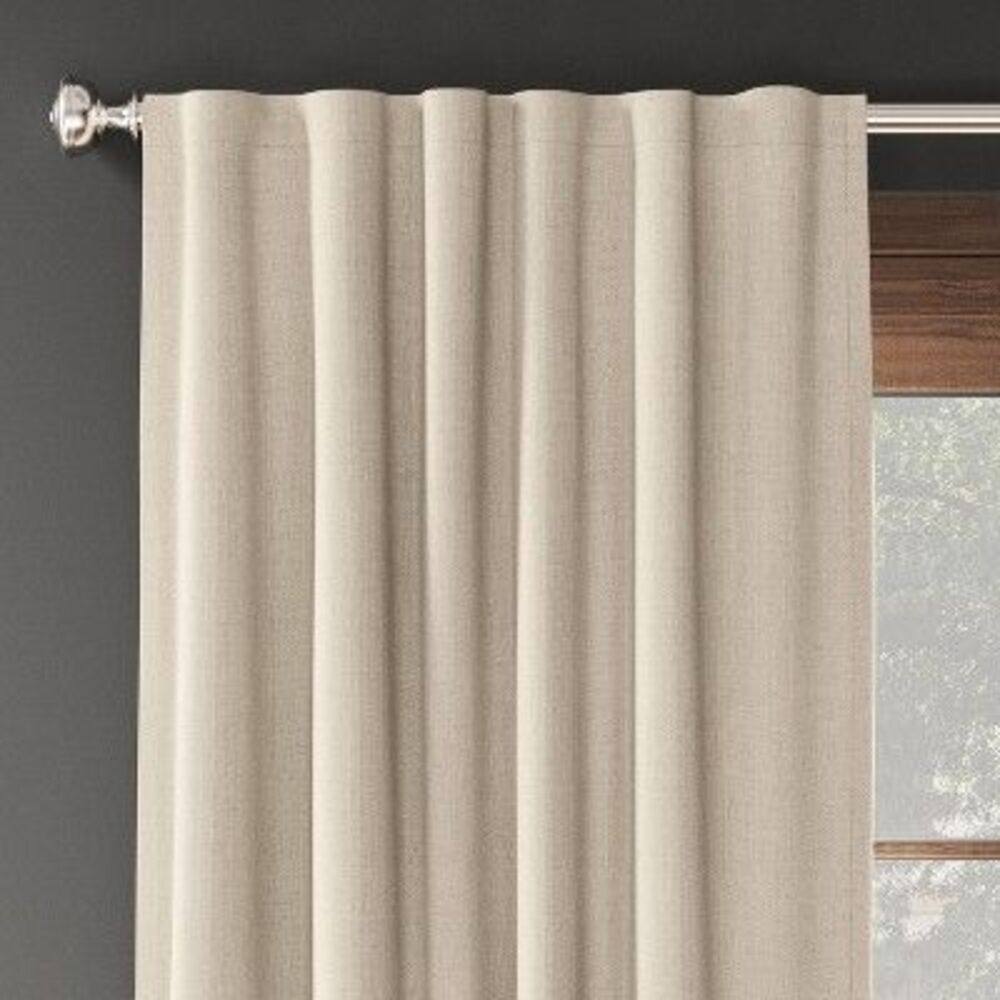 Threshold Blackout Aruba Curtain Panels Drapery OEKO-TEX Drapes Brown 2pk 50x63